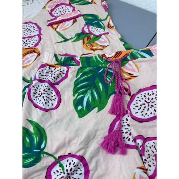 Soma women's XS pink dragon fruit patterned shorts short sleeved pajama set - Picture 3 of 7